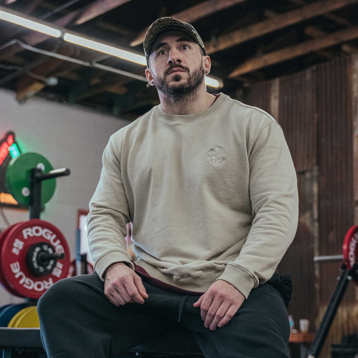 Basics Collection Crew Sweatshirt - Cream