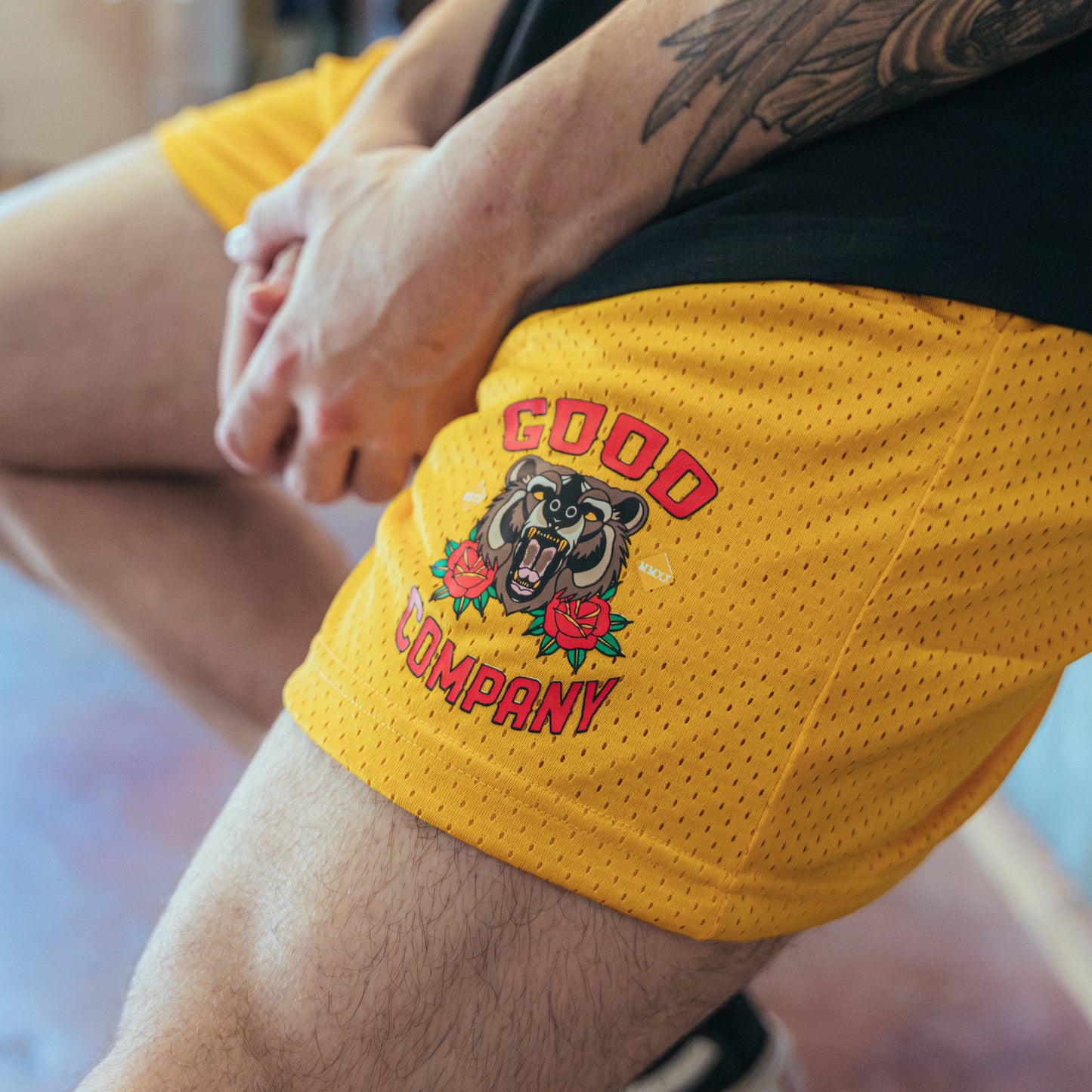 Americana II Mesh Shorts Yellow