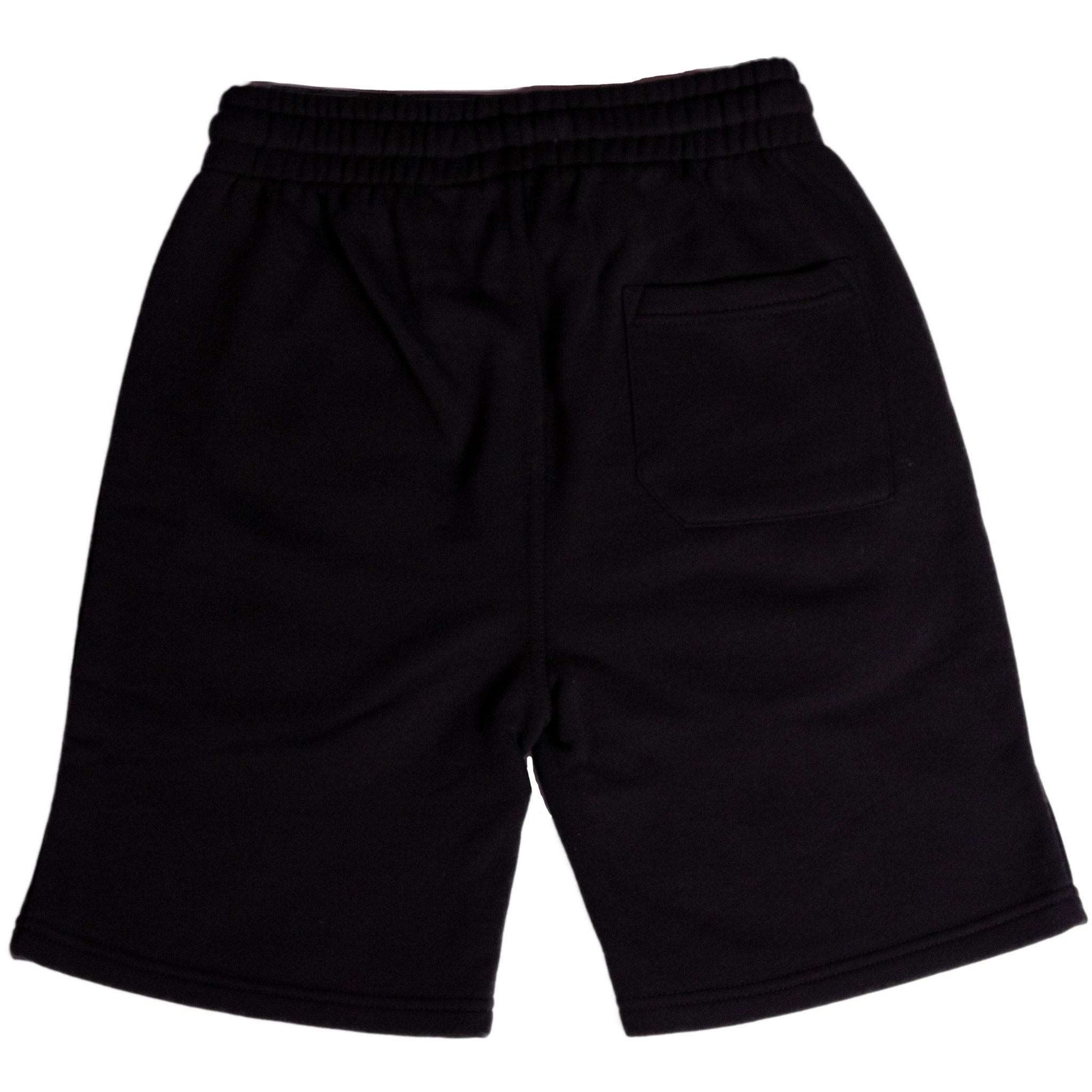 Black Americana shorts back